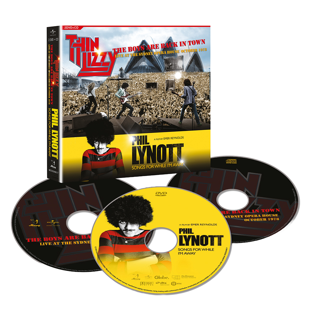 Thin Lizzy, Phil Lynott - Songs For While I’m Away + The Boys Are Back In Town Live At The Sydney Opera House October 1978 (2DVD + CD) Open