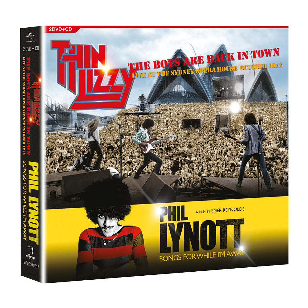 Thin Lizzy, Phil Lynott - Songs For While I’m Away + The Boys Are Back In Town Live At The Sydney Opera House October 1978 (2DVD + CD) Front