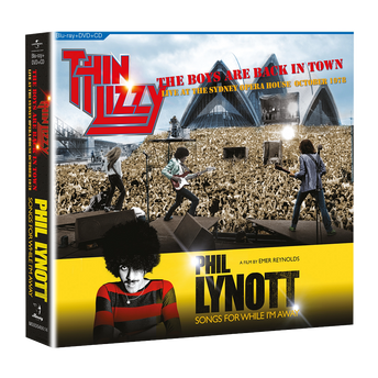 Thin Lizzy, Phil Lynott - Songs For While I’m Away + The Boys Are Back In Town Live At The Sydney Opera House October 1978 (BR/DVD/CD) Front