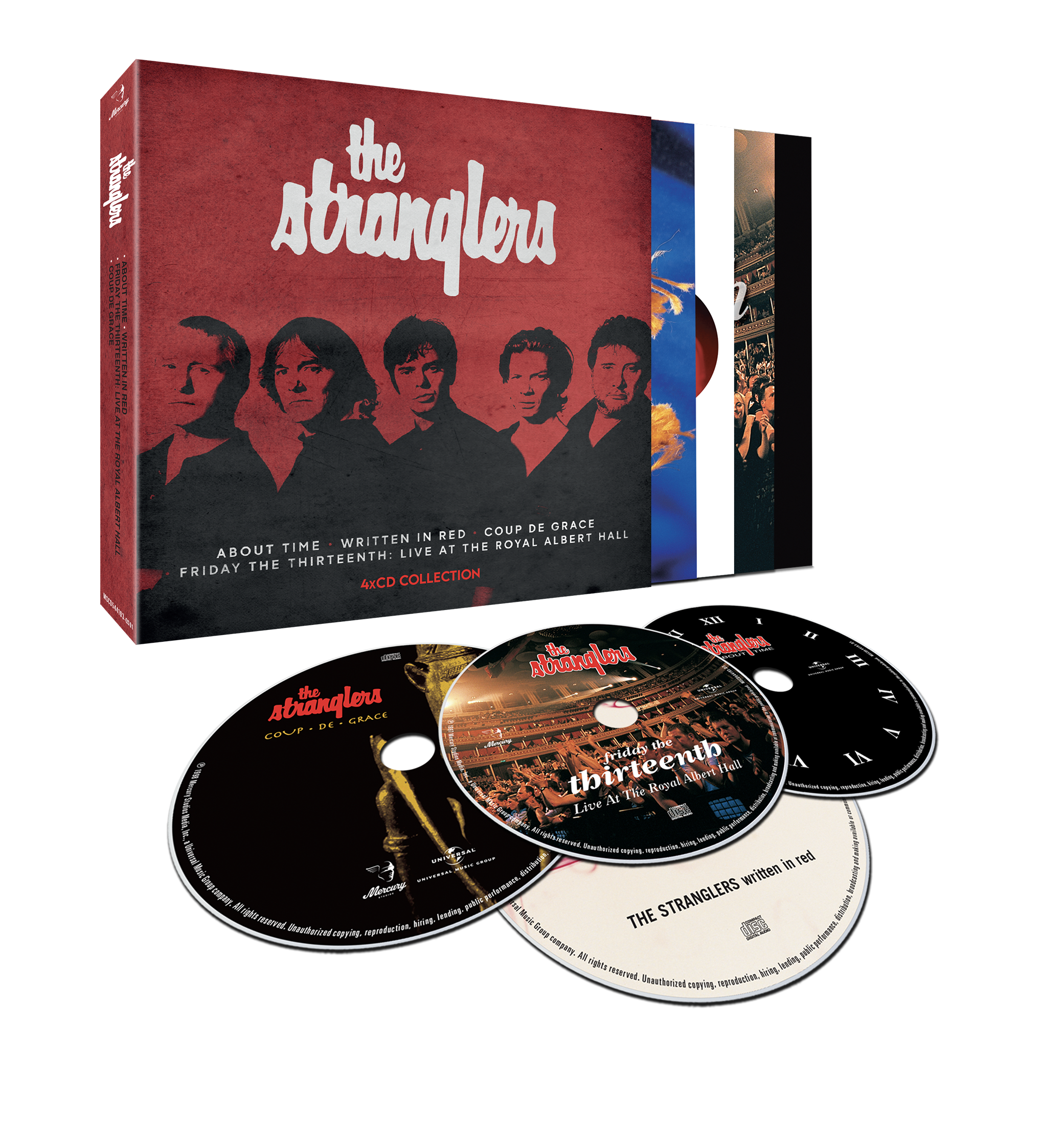The Stranglers: 4CD Collection Limited Edition (About Time, Written In Red, Friday the 13th Live At RAH & Coup de Grace) 4CD