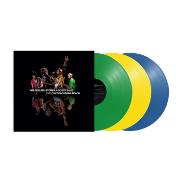 Rolling Stones - A Bigger Bang: Live On Copacabana Beach 3LP (180g Green/Yellow/Blue Vinyl)