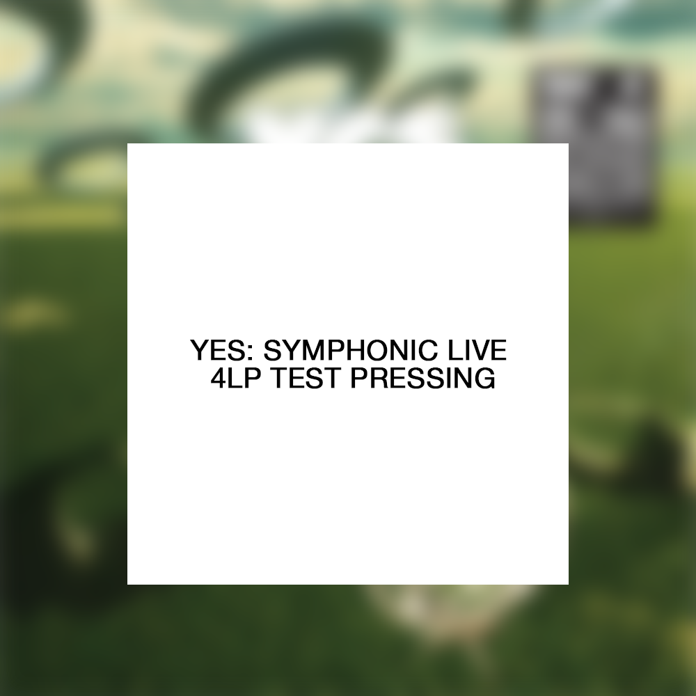 Yes: Symphonic Live 4LP Test Pressing